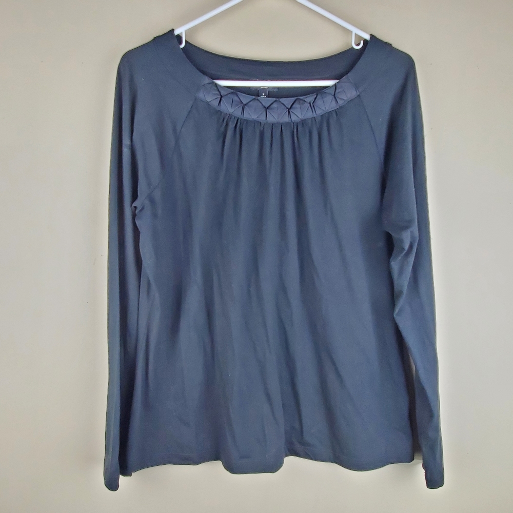 Talbots Black Long Sleeve Tee - Size PL